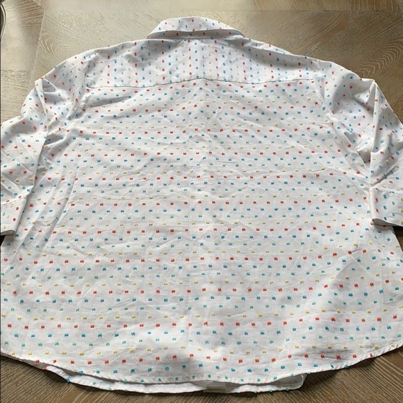 FOXCROPT NYC Plus Size Elbow Sleeve Dots Blouse 14 - Picture 11 of 11